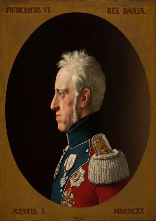Christoffer W. Eckersberg | Portræt af Frederik - 1839 | Indrammet kunsttryk | Danmarks Guldalder | formida