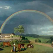 Christoffer W. Eckersberg | Hof in Spejlsby auf Mön - 1810 | Gerahmter Kunstdruck | Goldenes Zeitalter Dänemark | formida