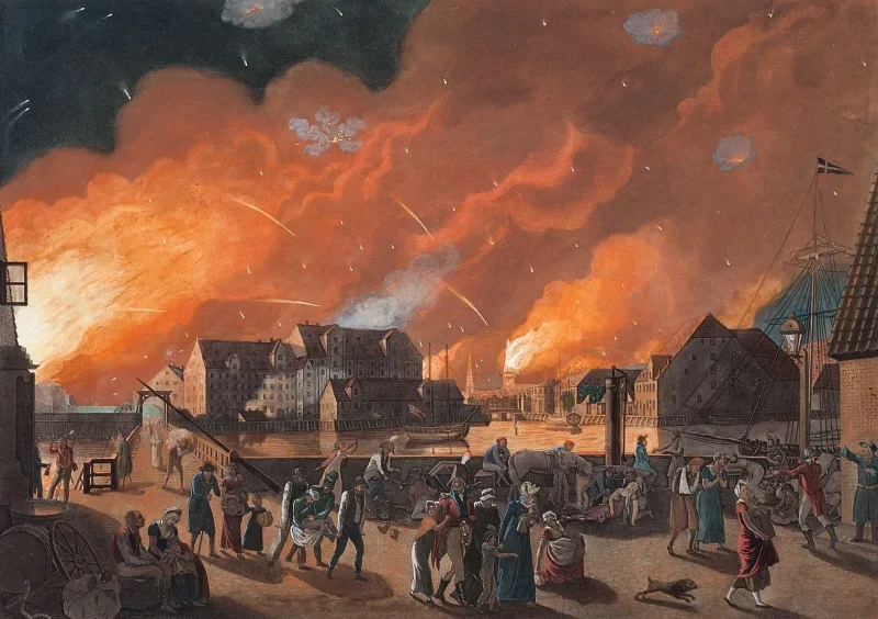 Christoffer W. Eckersberg | Kopenhagen, 5. September - 1806 | Gerahmter Kunstdruck | Goldenes Zeitalter Dänemark | formida