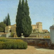 Christoffer W. Eckersberg | In den Gärten der Villa Albani - 1816 | Gerahmter Kunstdruck | Goldenes Zeitalter Dänemark | formida