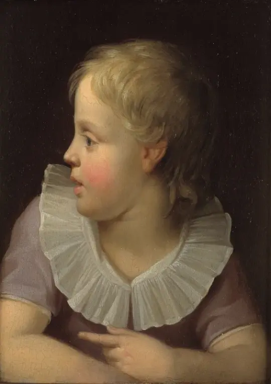 Christoffer W. Eckersberg | Maleren Jens Juels søn, Jens - 1807 | Indrammet kunsttryk | Danmarks Guldalder | formida