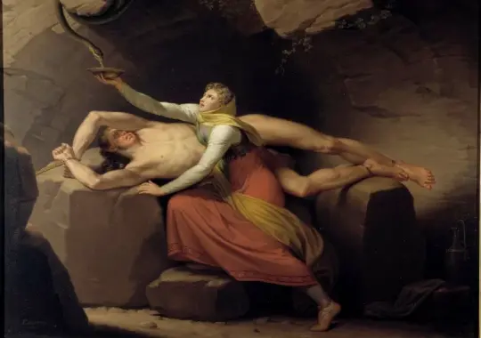 Christoffer W. Eckersberg | Loki und Sigyn - 1810 | Indrammet kunsttryk | Danmarks Guldalder | formida