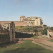 Christoffer W. Eckersberg | Porta Angelica und ein Teil des Vatikans – 1813 | Gerahmter Kunstdruck | Goldenes Zeitalter Dänemark | formida
