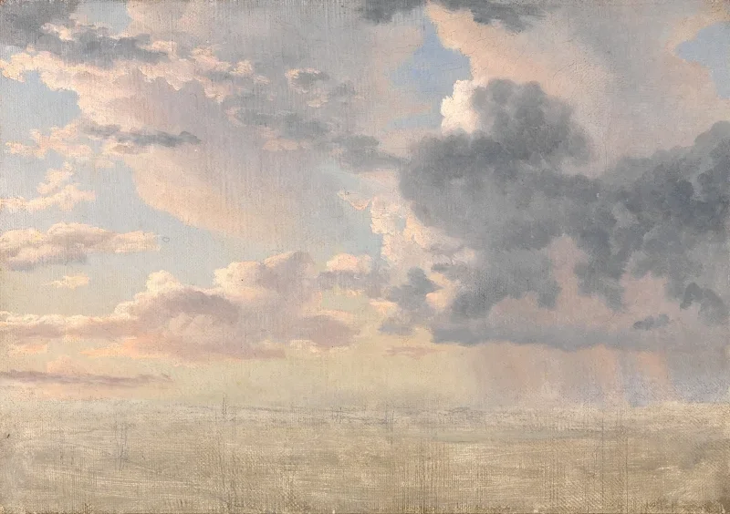 Christoffer W. Eckersberg | Wolken über dem Sund - 1826 | Gerahmter Kunstdruck | Goldenes Zeitalter Dänemark | formida
