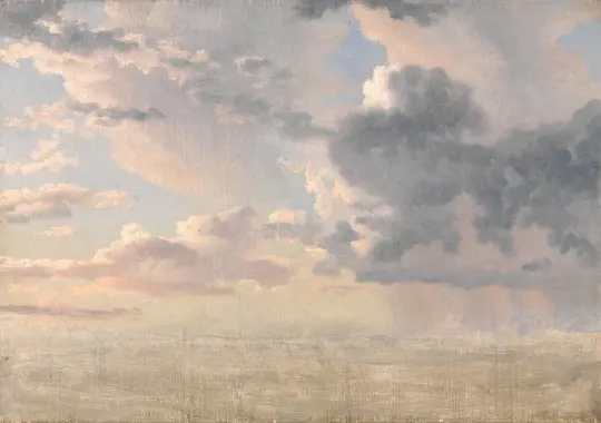 Christoffer W. Eckersberg | Wolken über dem Sund - 1826 | Gerahmter Kunstdruck | Goldenes Zeitalter Dänemark | formida