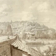 Christoffer W. Eckersberg | Den gamle Seinebro - 1811 | Indrammet kunsttryk | Danmarks Guldalder | formida