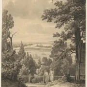 Christoffer W. Eckersberg | Udsigt fra Altona over Elben - 1810 | Indrammet kunsttryk | Danmarks Guldalder | formida