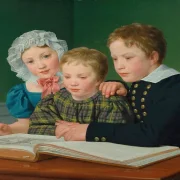 Christoffer W. Eckersberg | Porträt von C.F. Holmes Kinder - 1832 | Gerahmter Kunstdruck | Goldenes Zeitalter Dänemark | formida