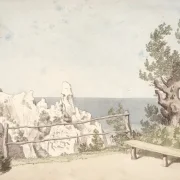 Christoffer W. Eckersberg | Fra området omkring Skjoldenæsholm - 1810 | Indrammet kunsttryk | Danmarks Guldalder | formida
