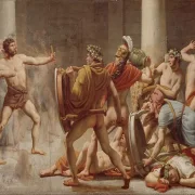 Christoffer W. Eckersberg | Ulysses' hævn over Penelopes bejlere - 1814 | Indrammet kunsttryk | Danmarks Guldalder | formida