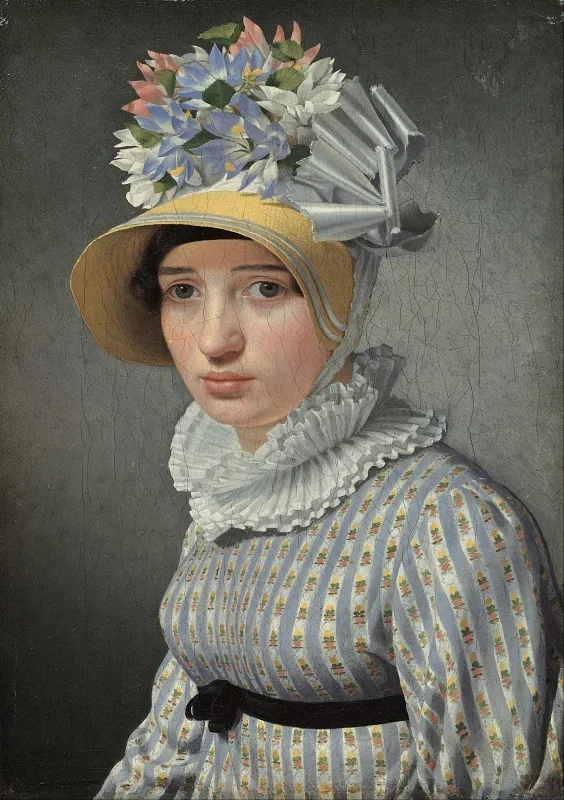 Christoffer W. Eckersberg | Model Anna Maria Uhden - 1815 | Gerahmter Kunstdruck | Goldenes Zeitalter Dänemark | formida
