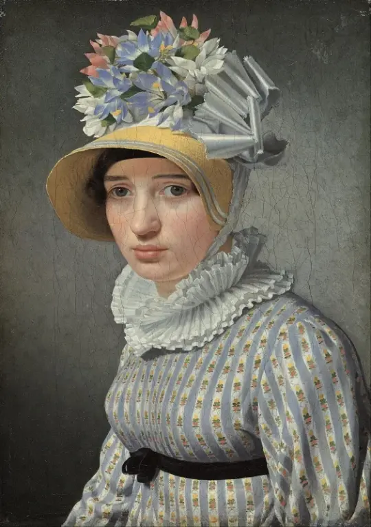 Christoffer W. Eckersberg | Model Anna Maria Uhden - 1815 | Indrammet kunsttryk | Danmarks Guldalder | formida
