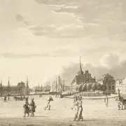 Christoffer W. Eckersberg | Schlossplatz in Kopenhagen - 1806 | Gerahmter Kunstdruck | Goldenes Zeitalter Dänemark | formida