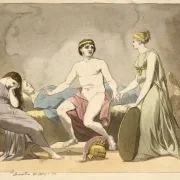 Christoffer W. Eckersberg | Thetis bringer våben til Achilleus - 1807 | Indrammet kunsttryk | Danmarks Guldalder | formida