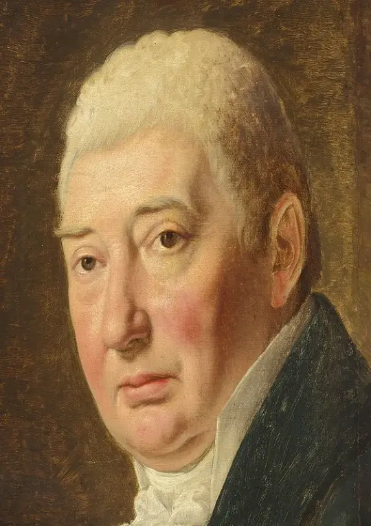 Christoffer W. Eckersberg | Portræt af købmand Schmidt - 1818 | Indrammet kunsttryk | Danmarks Guldalder | formida