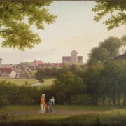Christoffer W. Eckersberg | Udsigt mod Lyngby - 1810 | Indrammet kunsttryk | Danmarks Guldalder | formida