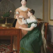 Christoffer Wilhelm Eckersberg – Bella und Hanna, die ältesten Töchter 1820 | Giclée Kunstdruck gerahmt