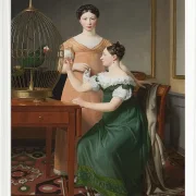 Christoffer Wilhelm Eckersberg – Bella und Hanna, die ältesten Töchter 1820 | Giclée Kunstdruck gerahmt