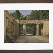 Christoffer Wilhelm Eckersberg – Blick auf den Garten der Villa Borghese in Rom 1814 | Giclée Kunstdruck gerahmt