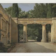 Christoffer Wilhelm Eckersberg – Blick auf den Garten der Villa Borghese in Rom 1814 | Giclée Kunstdruck gerahmt