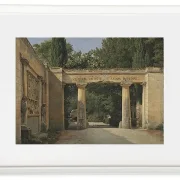 Christoffer Wilhelm Eckersberg – Blick auf den Garten der Villa Borghese in Rom 1814 | Giclée Kunstdruck gerahmt