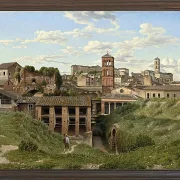 Christoffer Wilhelm Eckersberg – Blick auf die Cloaca Maxima Rom 1814 | Giclée Kunstdruck gerahmt