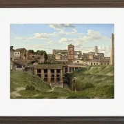 Christoffer Wilhelm Eckersberg – Blick auf die Cloaca Maxima Rom 1814 | Giclée Kunstdruck gerahmt