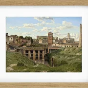 Christoffer Wilhelm Eckersberg – Blick auf die Cloaca Maxima Rom 1814 | Giclée Kunstdruck gerahmt