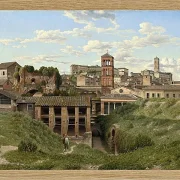 Christoffer Wilhelm Eckersberg – Blick auf die Cloaca Maxima Rom 1814 | Giclée Kunstdruck gerahmt