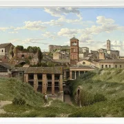 Christoffer Wilhelm Eckersberg – Blick auf die Cloaca Maxima Rom 1814 | Giclée Kunstdruck gerahmt
