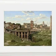 Christoffer Wilhelm Eckersberg – Blick auf die Cloaca Maxima Rom 1814 | Giclée Kunstdruck gerahmt