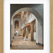 Christoffer Wilhelm Eckersberg – Blick auf die Kirche San Lorenzo außerhalb der Mauern 1815 | Giclée Kunstdruck gerahmt