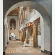Christoffer Wilhelm Eckersberg – Blick auf die Kirche San Lorenzo außerhalb der Mauern 1815 | Giclée Kunstdruck gerahmt