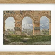 Christoffer Wilhelm Eckersberg – Blick durch drei der nordwestlichen Bögen 1816 | Giclée Kunstdruck gerahmt