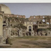 Christoffer Wilhelm Eckersberg – Blick ins Innere des Kolosseums 1816 | Giclée Kunstdruck gerahmt