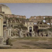 Christoffer Wilhelm Eckersberg – Blick ins Innere des Kolosseums 1816 | Giclée Kunstdruck gerahmt