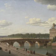 Christoffer Wilhelm Eckersberg – Pont Royal, vom Kai Voltaire aus gesehen 1812 | Giclée Kunstdruck gerahmt