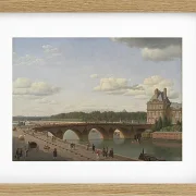 Christoffer Wilhelm Eckersberg – Pont Royal, vom Kai Voltaire aus gesehen 1812 | Giclée Kunstdruck gerahmt