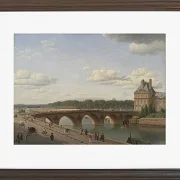 Christoffer Wilhelm Eckersberg – Pont Royal, vom Kai Voltaire aus gesehen 1812 | Giclée Kunstdruck gerahmt