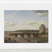 Christoffer Wilhelm Eckersberg – Pont Royal, vom Kai Voltaire aus gesehen 1812 | Giclée Kunstdruck gerahmt