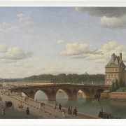 Christoffer Wilhelm Eckersberg – Pont Royal, vom Kai Voltaire aus gesehen 1812 | Giclée Kunstdruck gerahmt