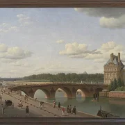 Christoffer Wilhelm Eckersberg – Pont Royal, vom Kai Voltaire aus gesehen 1812 | Giclée Kunstdruck gerahmt