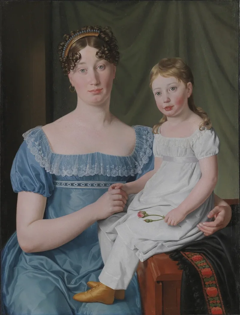 Christoffer Wilhelm Eckersberg – Porträt einer Adligen 1817 | Giclée Kunstdruck gerahmt