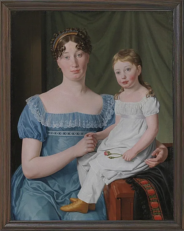 Christoffer Wilhelm Eckersberg – Porträt einer Adligen 1817 | Giclée Kunstdruck gerahmt