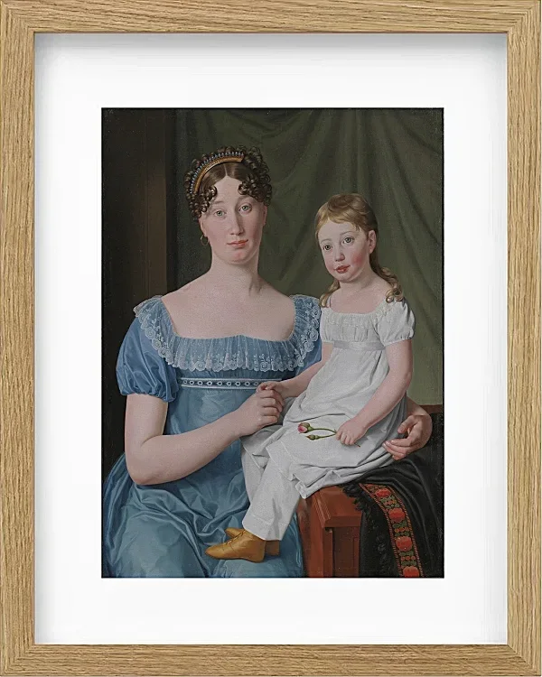 Christoffer Wilhelm Eckersberg – Porträt einer Adligen 1817 | Giclée Kunstdruck gerahmt