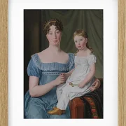 Christoffer Wilhelm Eckersberg – Porträt einer Adligen 1817 | Giclée Kunstdruck gerahmt