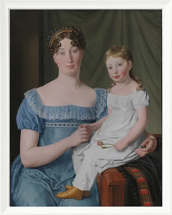 Christoffer Wilhelm Eckersberg – Porträt einer Adligen 1817 | Giclée Kunstdruck gerahmt