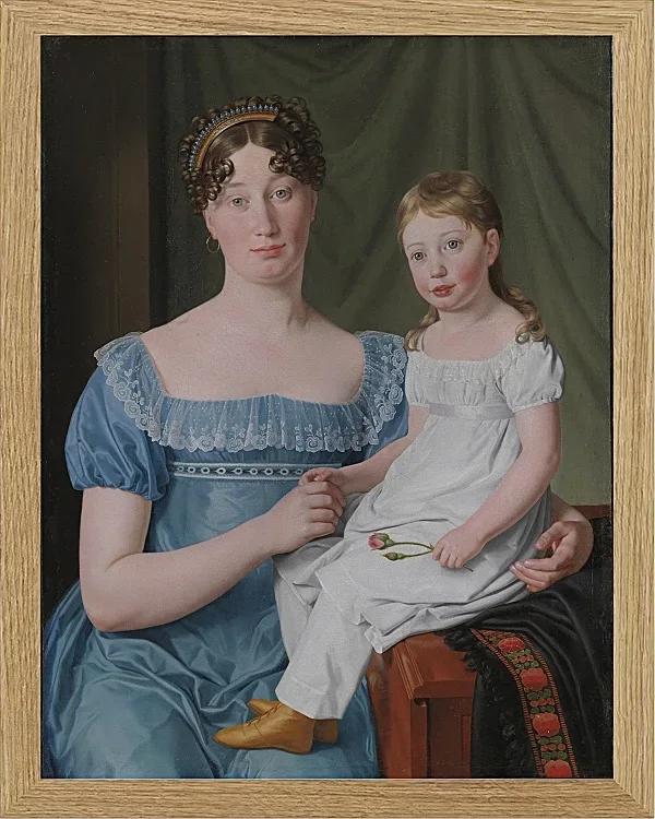 Christoffer Wilhelm Eckersberg – Porträt einer Adligen 1817 | Giclée Kunstdruck gerahmt