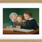 Christoffer Wilhelm Eckersberg – Porträt von C.F. Holmes Kinder 1832 | Giclée Kunstdruck gerahmt