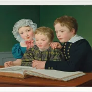 Christoffer Wilhelm Eckersberg – Porträt von C.F. Holmes Kinder 1832 | Giclée Kunstdruck gerahmt